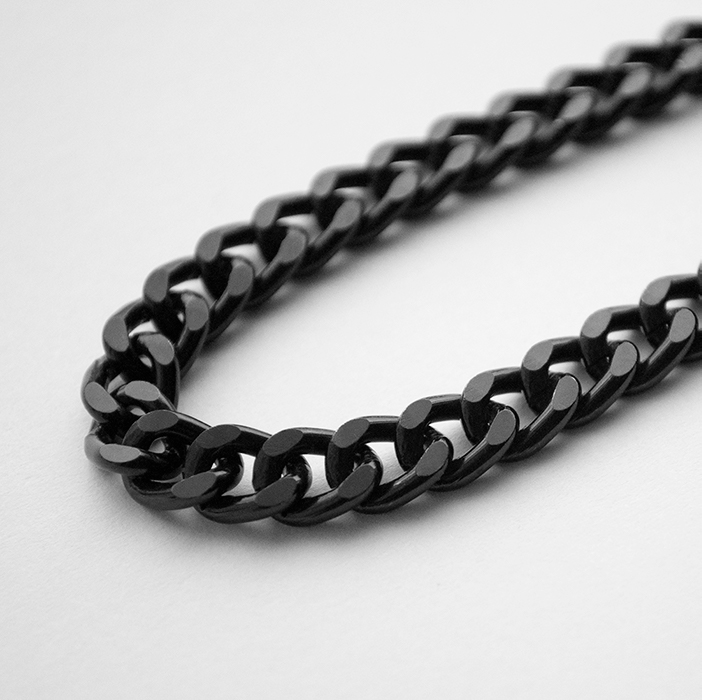 Small Black Cartier Woven chain