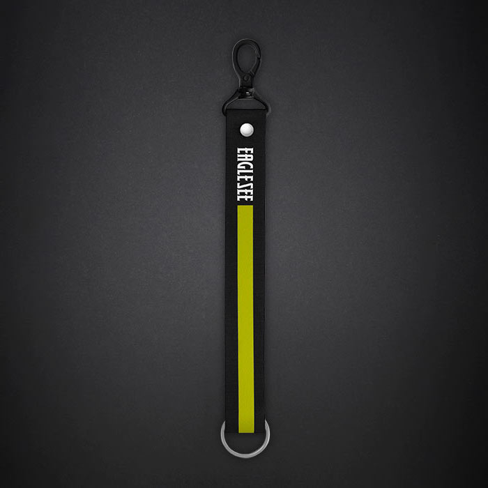  Medium Yellow Text Line Lanyard 