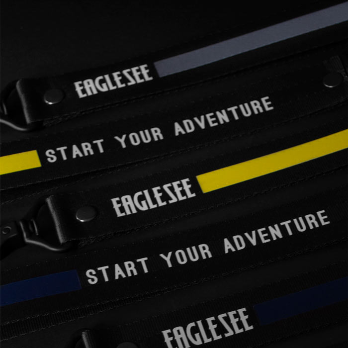 Medium Black Eagle Linee Lanyard 