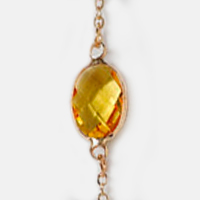 Yellow Big Stone Chain