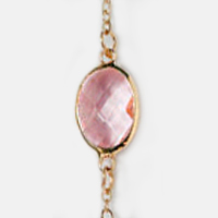 Pink Big Stone Chain