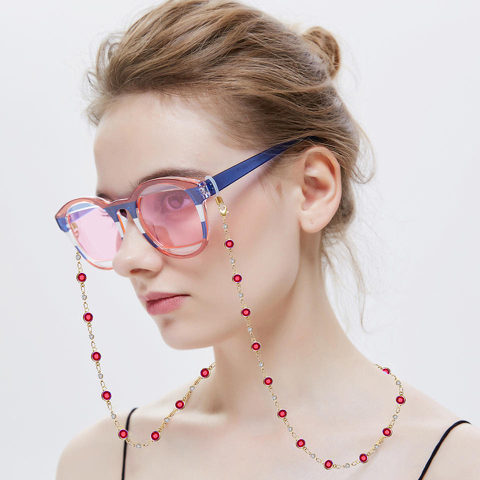 Red Small Stone Chain